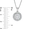 Thumbnail Image 3 of 1 CT. T.W. Diamond Frame Pendant in 10K White Gold