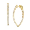 Thumbnail Image 1 of 2 CT. T.W. Diamond Inside-Out Hoop Earrings in 10K Gold
