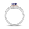 Thumbnail Image 3 of Enchanted Disney Ultimate Princess Celebration Tanzanite and 1/5 CT. T.W. Diamond Ring in Sterling Silver