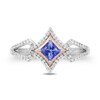 Thumbnail Image 4 of Enchanted Disney Ultimate Princess Celebration Tanzanite and 1/5 CT. T.W. Diamond Ring in Sterling Silver