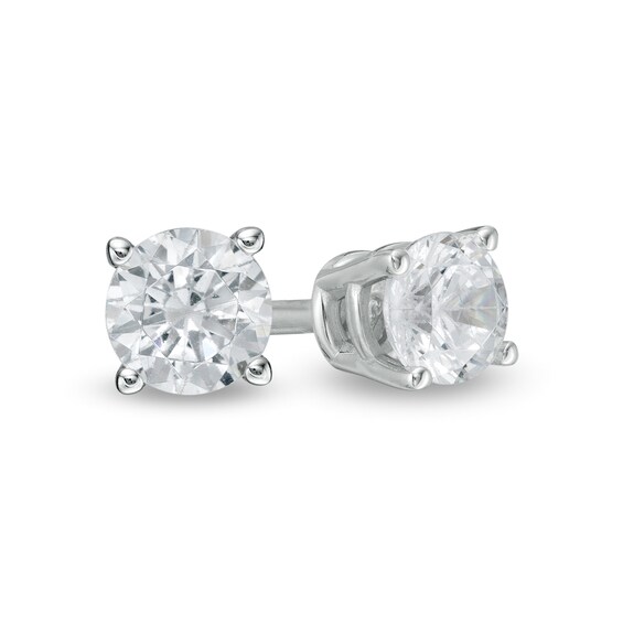 1/4 CT. T.W. Diamond Solitaire Stud Earrings in 14K White Gold (J/I2) 1/4 CT. T.W. Diamond Solitaire Stud Earrings in 14K White Gold (J/I2)
