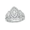 Thumbnail Image 0 of 2 CT. T.W. Marquise Diamond Past Present Future® Double Frame Engagement Ring in 14K White Gold