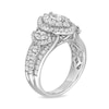 2 CT. T.W. Marquise Diamond Past Present Future® Double Frame Engagement Ring in 14K White Gold