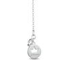 Thumbnail Image 2 of Enchanted Disney Ultimate Princess Celebration Multi-Gemstone and Diamond Accent Tiara Necklace in Sterling Silver - 16&quot;