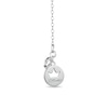 Thumbnail Image 2 of Enchanted Disney Ultimate Princess Celebration 1/10 CT. T.W. Diamond Tiara Necklace in Sterling Silver - 19"