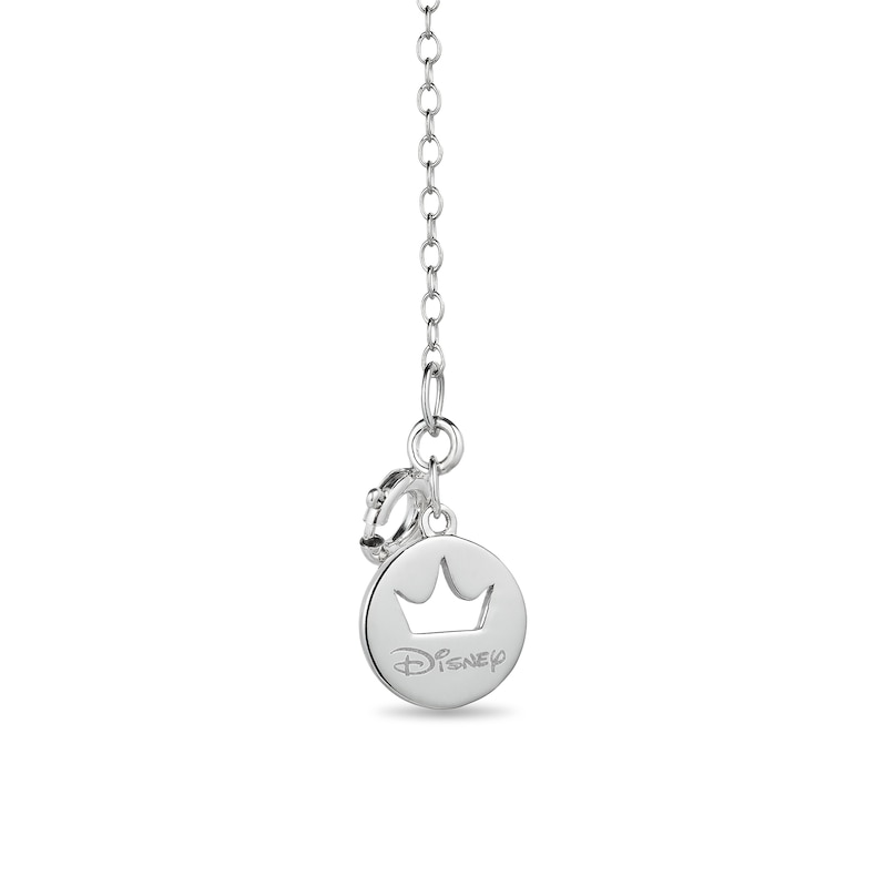 Main Image 2 of Enchanted Disney Ultimate Princess Celebration 1/10 CT. T.W. Diamond Tiara Necklace in Sterling Silver - 19"