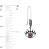 Thumbnail Image 3 of Enchanted Disney Villains Cruella De Vil 1/5 CT. T.W. Black Diamond and Garnet Earrings in Sterling Silver