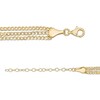 Thumbnail Image 3 of 1.95mm Triple Strand Curb Chain Necklace in 10K Gold