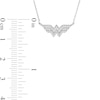Thumbnail Image 3 of Wonder Woman™ Collection 1/10 CT. T.W. Diamond Symbol Necklace in Sterling Silver - 16"