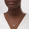 Thumbnail Image 1 of Wonder Woman™ Collection 1/6 CT. T.W. Diamond Symbol Necklace in Sterling Silver - 18"