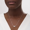 Thumbnail Image 2 of Wonder Woman™ Collection 1/6 CT. T.W. Diamond Symbol Necklace in Sterling Silver - 18"