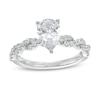 Thumbnail Image 1 of 2 CT. T.W. Certified Lab-Grown Pear-Shaped Diamond Twist Shank Engagement Ring in 14K White Gold (F/VS2)