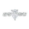 Thumbnail Image 4 of 2 CT. T.W. Certified Lab-Grown Pear-Shaped Diamond Twist Shank Engagement Ring in 14K White Gold (F/VS2)