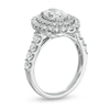Thumbnail Image 2 of 2-3/4 CT. T.W. Certified Lab-Created Oval Diamond Double Frame Engagement Ring in 14K White Gold (F/VS2)