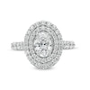 Thumbnail Image 4 of 2-3/4 CT. T.W. Certified Lab-Grown Oval Diamond Double Frame Engagement Ring in 14K White Gold (F/VS2)