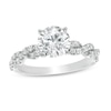 Thumbnail Image 0 of 2-1/5 CT. T.W. Certified Lab-Created Diamond Twist Shank Engagement Ring in 14K White Gold (F/VS2)
