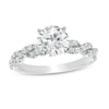 Thumbnail Image 1 of 2-1/5 CT. T.W. Certified Lab-Grown Diamond Twist Shank Engagement Ring in 14K White Gold (F/VS2)
