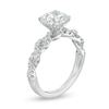 Thumbnail Image 2 of 2-1/5 CT. T.W. Certified Lab-Created Diamond Twist Shank Engagement Ring in 14K White Gold (F/VS2)