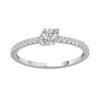 Thumbnail Image 1 of 1/3 CT. T.W. Pear-Shaped Diamond Two Stone Promise Ring in 10K White Gold