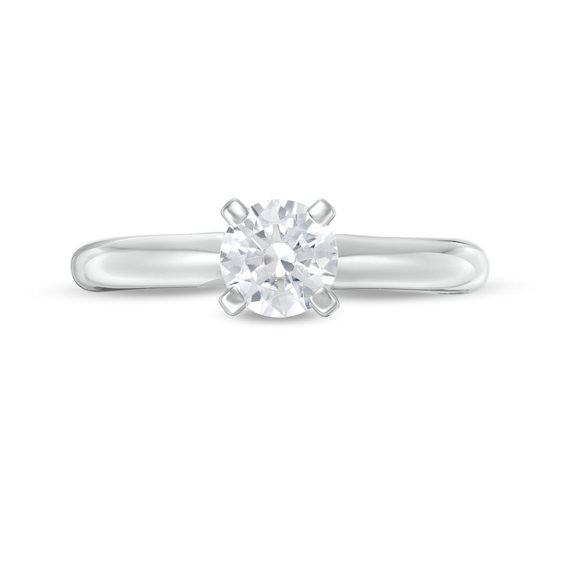 Main Image 4 of 3/4 CT. T.W. Diamond Solitaire Engagement Ring in 14K White Gold (I/I2)