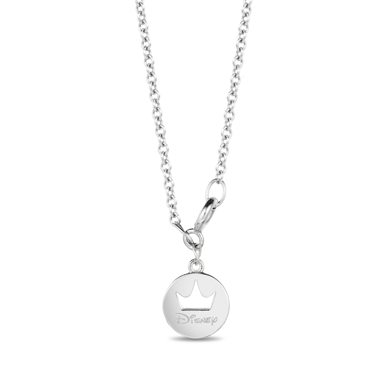 Main Image 2 of Enchanted Disney Ultimate Princess Celebration Multi-Gemstone Station Necklace in Sterling Silver - 17"