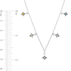 Thumbnail Image 3 of Enchanted Disney Ultimate Princess Celebration Multi-Gemstone Station Necklace in Sterling Silver - 17"