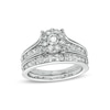 Thumbnail Image 1 of 1-1/2 CT. T.W. Diamond Frame Bridal Set in 10K White Gold