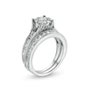 Thumbnail Image 3 of 1-1/2 CT. T.W. Diamond Frame Bridal Set in 10K White Gold