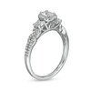 Thumbnail Image 3 of 1 CT. T.W. Oval Diamond Frame Past Present Future® Engagement Ring in 14K White Gold