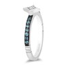 Thumbnail Image 2 of Enchanted Disney Ultimate Princess Celebration Cinderella Blue Topaz and Diamond Accent Star Ring in Sterling Silver