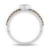 Thumbnail Image 4 of Enchanted Disney Ultimate Princess Celebration Belle Citrine and Diamond Accent Star Stackable Ring in Sterling Silver