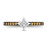 Thumbnail Image 5 of Enchanted Disney Ultimate Princess Celebration Belle Citrine and Diamond Accent Star Stackable Ring in Sterling Silver