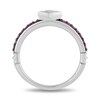 Thumbnail Image 4 of Enchanted Disney Ultimate Princess Celebration Aurora Pink Sapphire and Diamond Accent Star Ring in Sterling Silver