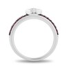 Thumbnail Image 3 of Enchanted Disney Ultimate Princess Celebration Anna Rhodolite Garnet and Diamond Accent Star Stackable Ring in Sterling Silver