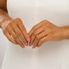 Thumbnail Image 1 of Adrianna Papell 1/4 CT. T.W. Certified Marquise and Round Diamond Alternating Anniversary Band in 14K White Gold (I/I1)