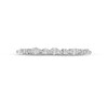 Thumbnail Image 3 of Adrianna Papell 1/4 CT. T.W. Certified Marquise and Round Diamond Alternating Anniversary Band in 14K White Gold (I/I1)