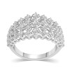 Thumbnail Image 1 of 1 CT. T.W. Diamond Three Row Ring in 14K White Gold