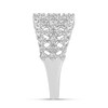 Thumbnail Image 3 of 1 CT. T.W. Diamond Three Row Ring in 14K White Gold
