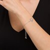 Thumbnail Image 2 of 1/20 CT. T.W. Diamond Dream Catcher Bolo Bracelet in Sterling Silver – 9.5"