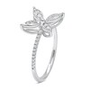 Thumbnail Image 2 of 1/4 CT. T.W. Diamond Butterfly Ring in 10K White Gold