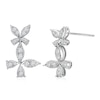 Thumbnail Image 0 of 1/2 CT. T.W. Diamond Butterfly Drop Earrings in 10K White Gold