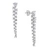 Thumbnail Image 0 of 2-1/2 CT. T.W. Diamond Scatter Drop Earrings in 14K White Gold