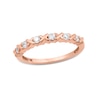 Thumbnail Image 1 of 1/4 CT. T.W. Diamond Alternating "XO" Band in 14K Rose Gold