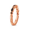 Thumbnail Image 2 of 1/6 CT. T.W. Black Diamond Alternating Band in 10K Rose Gold