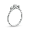 Thumbnail Image 3 of 1/2 CT. T.W. Diamond Past Present Future® Engagement Ring in 10K White Gold