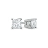 Thumbnail Image 0 of 5/8 CT. T.W. Princess-Cut Diamond Solitaire Stud Earrings in 10K White Gold (I/I3)