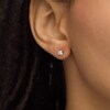 Thumbnail Image 2 of 5/8 CT. T.W. Princess-Cut Diamond Solitaire Stud Earrings in 10K White Gold (I/I3)