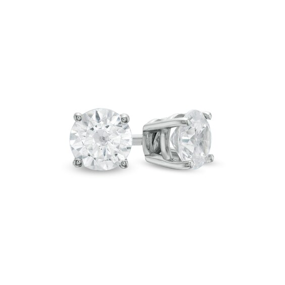 5/8 CT. T.W. Diamond Solitaire Stud Earrings in 10K White Gold (I/I2) 5/8 CT. T.W. Diamond Solitaire Stud Earrings in 10K White Gold (I/I2)