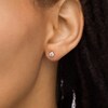 Thumbnail Image 2 of 3/8 CT. T.W. Diamond Solitaire Stud Earrings in 10K White Gold (I/I2)