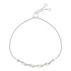 Thumbnail Image 1 of 1/5 CT. T.W. Diamond "X" Bolo Bracelet in Sterling Silver and 10K Gold – 9.5"